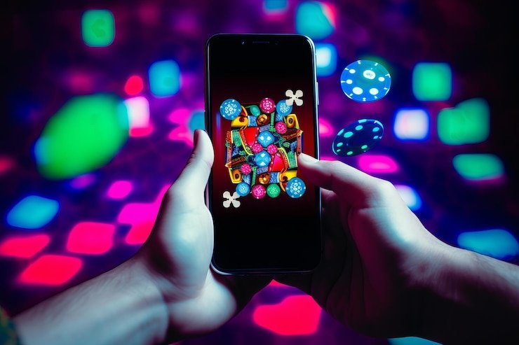 Icon simbol keberagaman jenis permainan yang tersedia pada platform hiburan digital